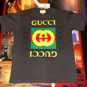 GUCCI MULTI-COLOR COTTON T-SHIRT JERSEY